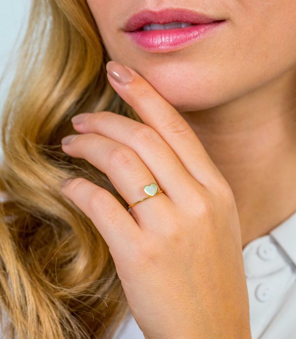 ZINZI Gold 14 karaat gouden ring hartje ZGR214 - PansiteNederland.nl