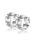 Mart Visser by Zinzi zilveren oorringen met luxe scharniersluiting glad 18 mm witte zirkonia's MVCR27