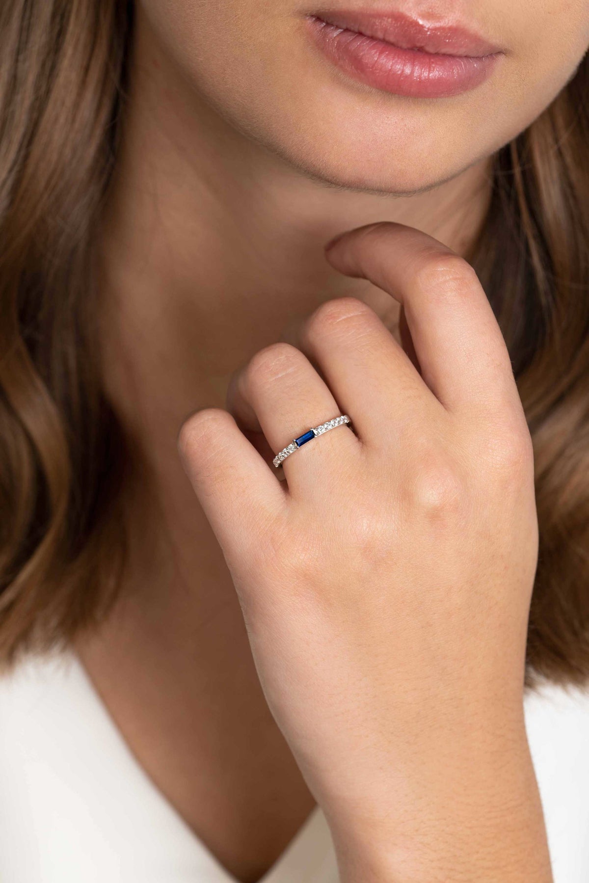 ZINZI Zilveren Ring met Blauwe Zirkonia ZIR2133B