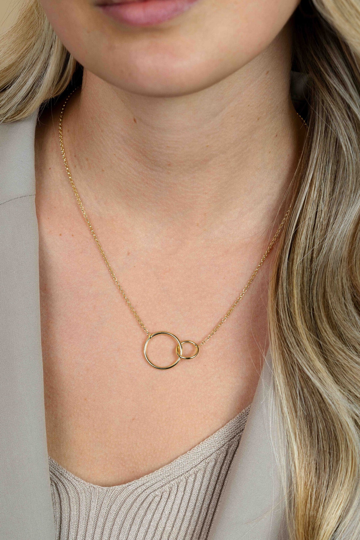 ZINZI Verguld Zilveren Ketting ZIC1278G