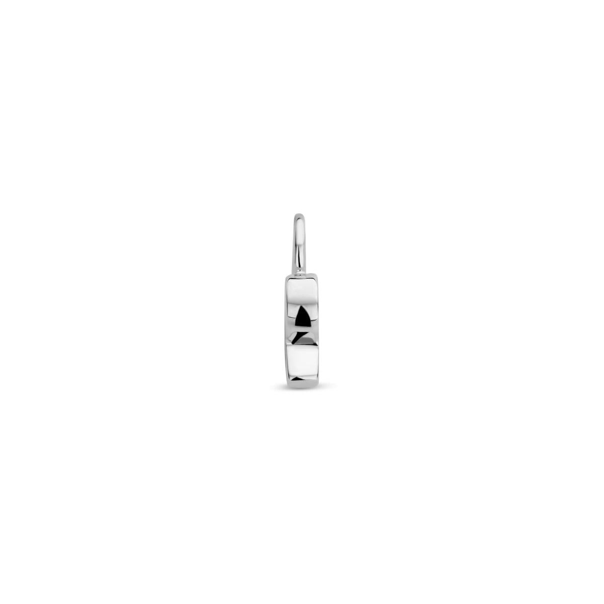 Oorringhanger letter P 6 mm zilver #Letter_P