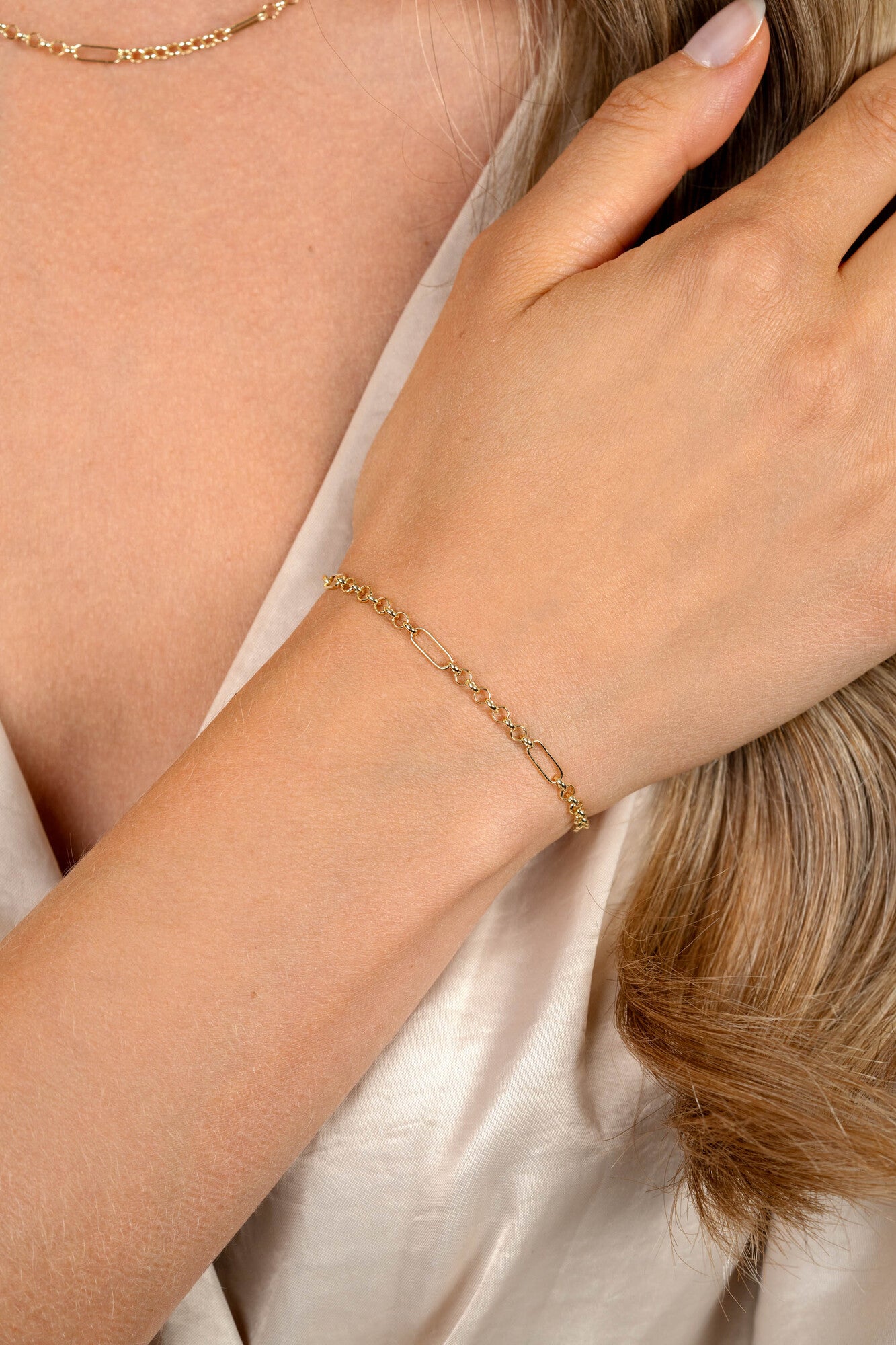 ZINZI 14K Gouden Armband ZGA495 17-19 cm