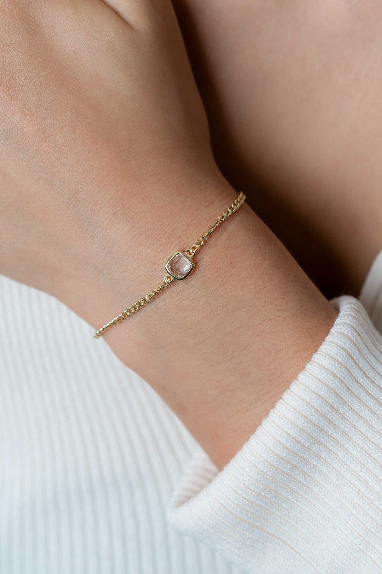 ZINZI Verguld Zilveren Armband 16-19 cm - ZIA2417Y