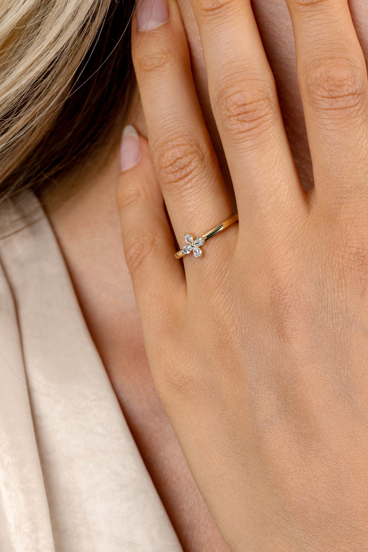 ZINZI Verguld Zilveren Ring met Witte Zirkonia ZIR2624