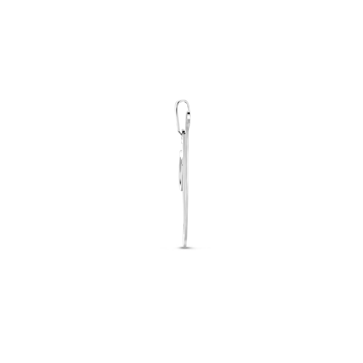 Hanger sierletter V 22 mm zilver #Letter_V