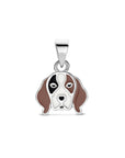 Zilveren gerhodineerde hanger hond 14 mm - 1341901 - PansiteNederland.nl