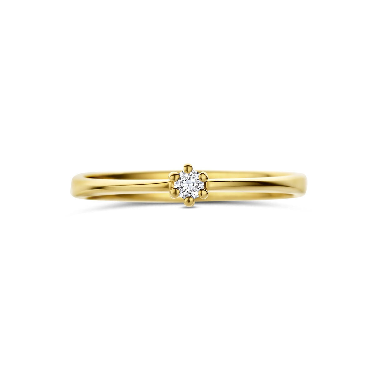 Fantasy Collection Ring lab grown diamant 0.05ct g vs 14K geelgoud