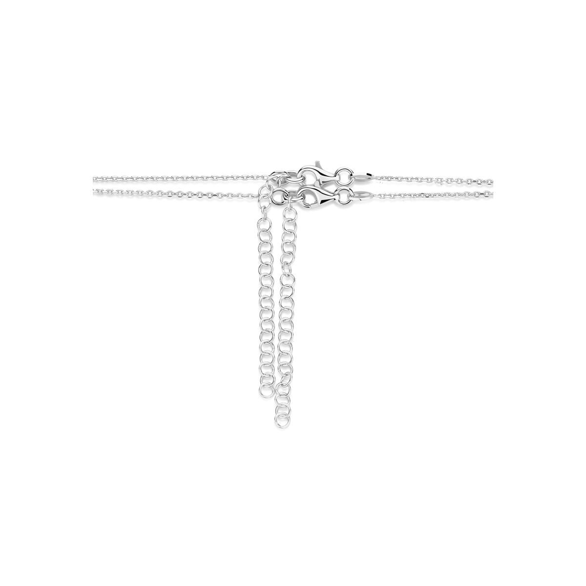 Fantasy Collection Gerhodineerd Zilveren Ketting 1342342