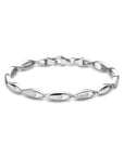 Zilveren Gerhodineerde armband poli/mat 4,5 mm 19 cm 1341794 - PansiteNederland.nl