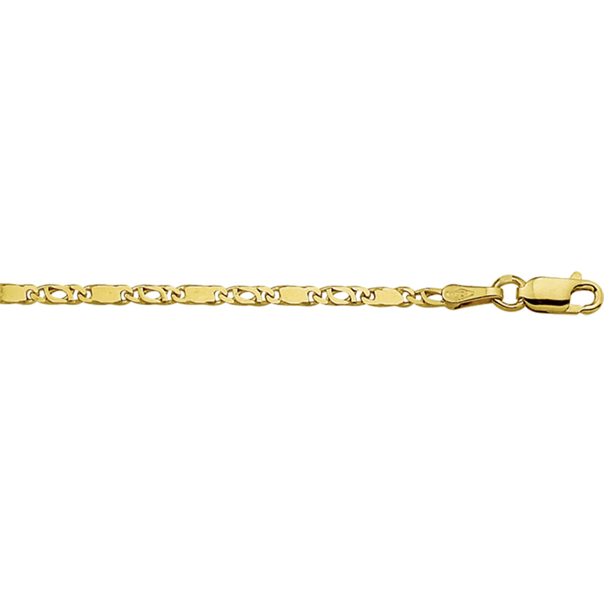 Fantasy Collection Collier valkenoog met tussenstuk 2,1 mm 14K geelgoud