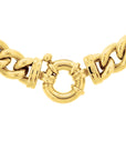 14K geelgoud collier gourmette 10,5 mm 47 cm met groot springslot 4017896 - PansiteNederland.nl