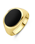 14K Geelgouden Ring Onyx 4033483