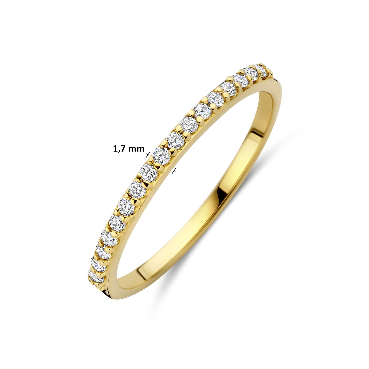 Fantasy Collection Ring lab grown diamant 0.17ct g vs 14K geelgoud