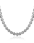 ZINZI Zilveren Rolex-Style Schakel Collier 8mm Breed 43cm ZIC2764