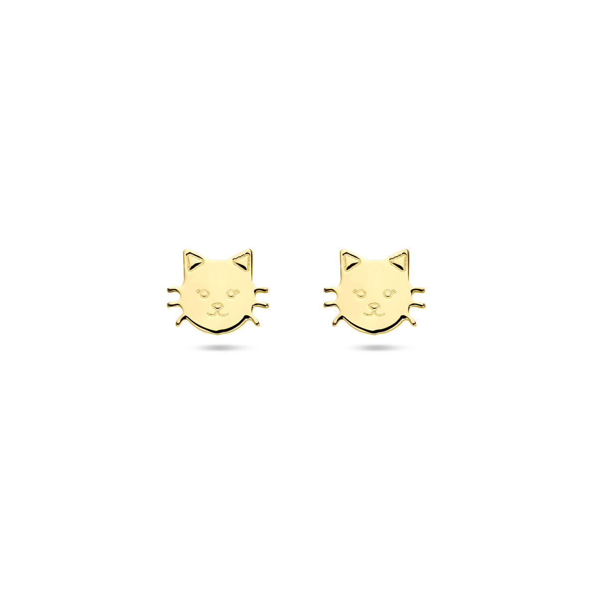 14K geelgouden oorknoppen kat 7 mm - 4034640 - PansiteNederland.nl