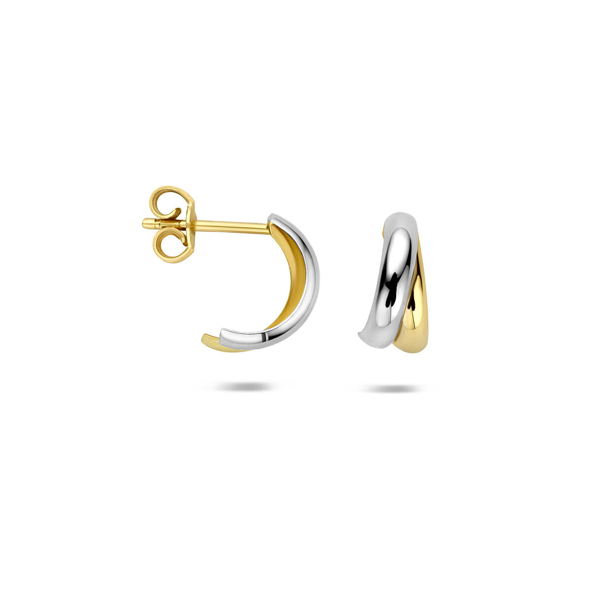 Fantasy Collection Oorbellen 12 mm 14K bicolor goud