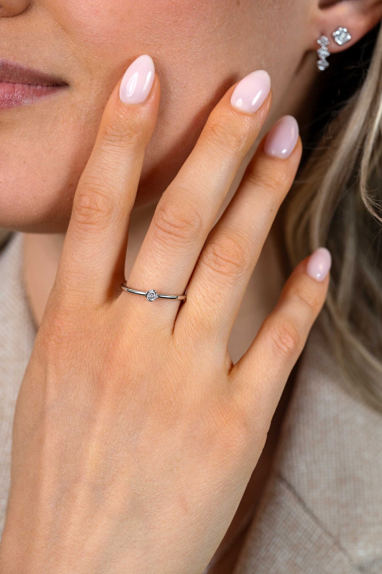 ZINZI Zilveren Ring met Witte Zirkonia ZIR2872
