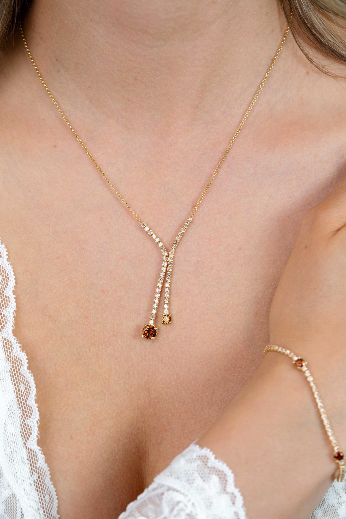 ZINZI Verguld Zilveren Ketting ZIC2894C
