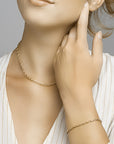 14K geelgoud collier anker 3,1 mm 43 cm 4018740