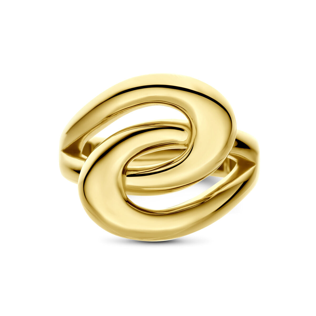 Ring knoop 14K geelgoud 17.5 mm
