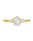 14K Geelgouden ring zirkonia 4034029
