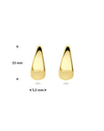 14K geelgouden stekeroorringen 13 mm - 4035103