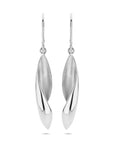 Zilver Gerhodineerd oorhangers franse haak poli/mat 33 mm - 1340825