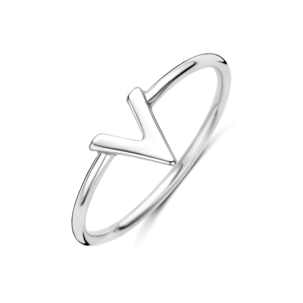 Ring zilver gerhodineerd
