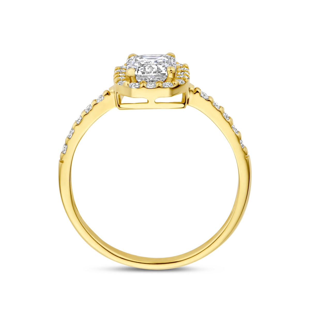 Fantasy Collection Ring lab grown diamant 1.40ct g vs 14K geelgoud