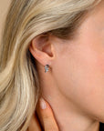 Zinzi 12mm zilveren multi-look oorstekers met peervormige en ovale witte zirkonia's ZIO2689 - PansiteNederland.nl