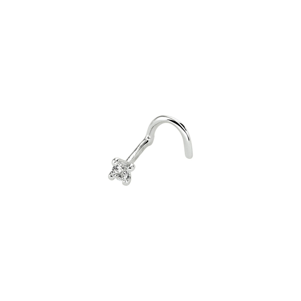 Fantasy Collection Gerhodineerd Zilveren Piercing met Zirkonia 1333463