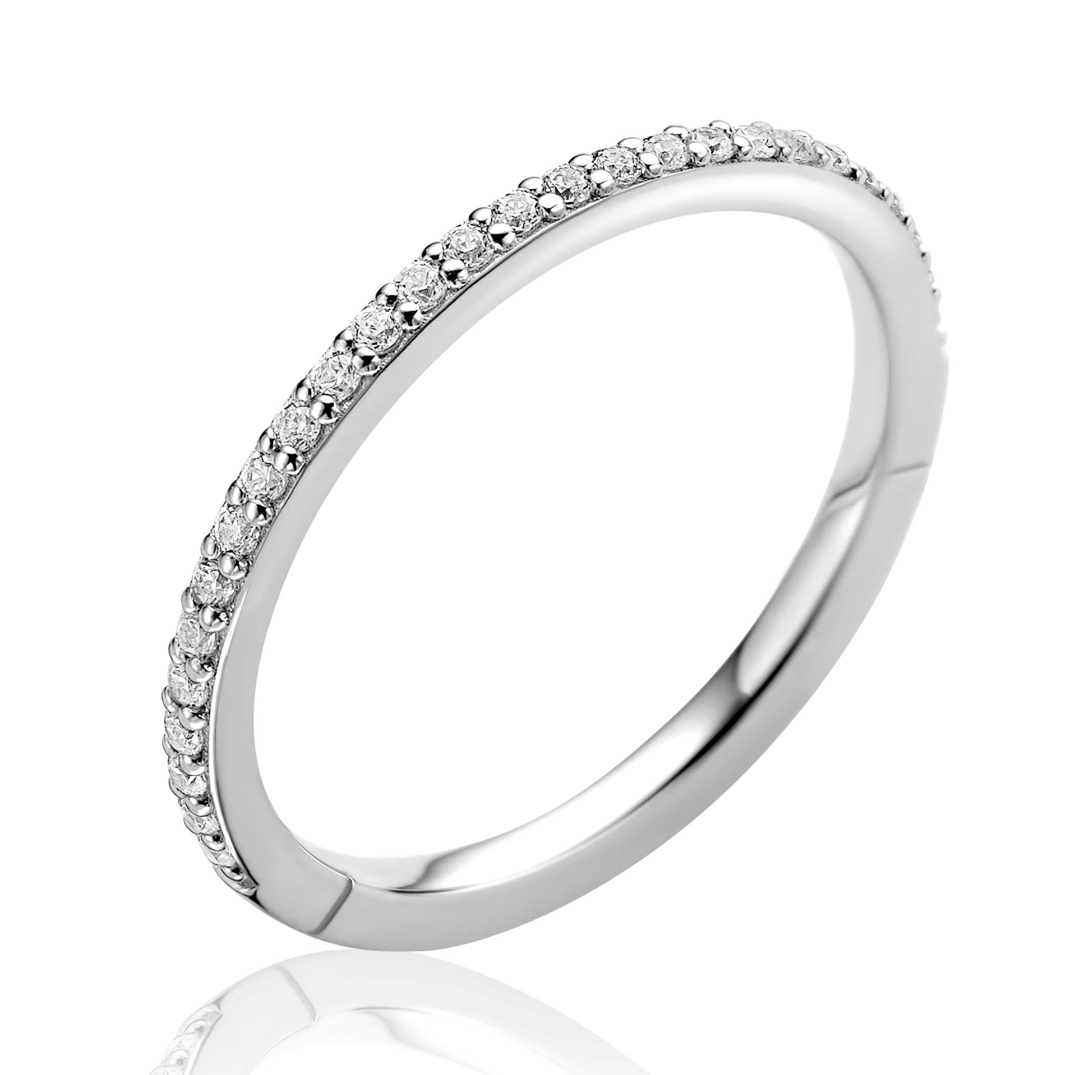 ZINZI Zilveren Ring met Witte Zirkonia - ZIR2794