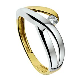 Fantasy Collection 14K Bicolor Gouden Ring met Zirkonia 4205017