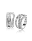 Mart Visser by Zinzi zilveren oorringen met luxe scharniersluiting glad 18 mm witte zirkonia's MVO26