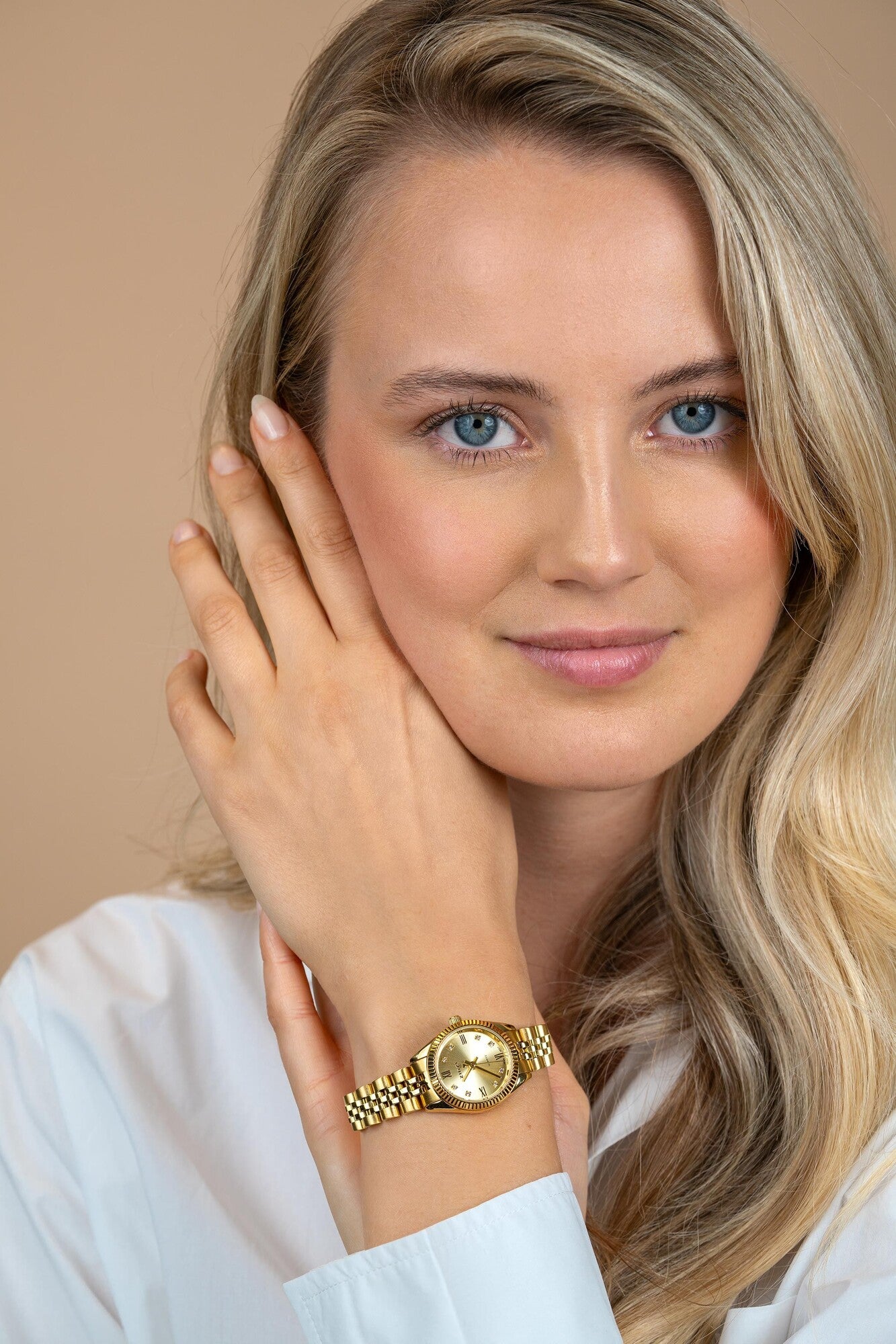 ZINZI Horloge met Witte Zirkonia 24mm - ZIW2710
