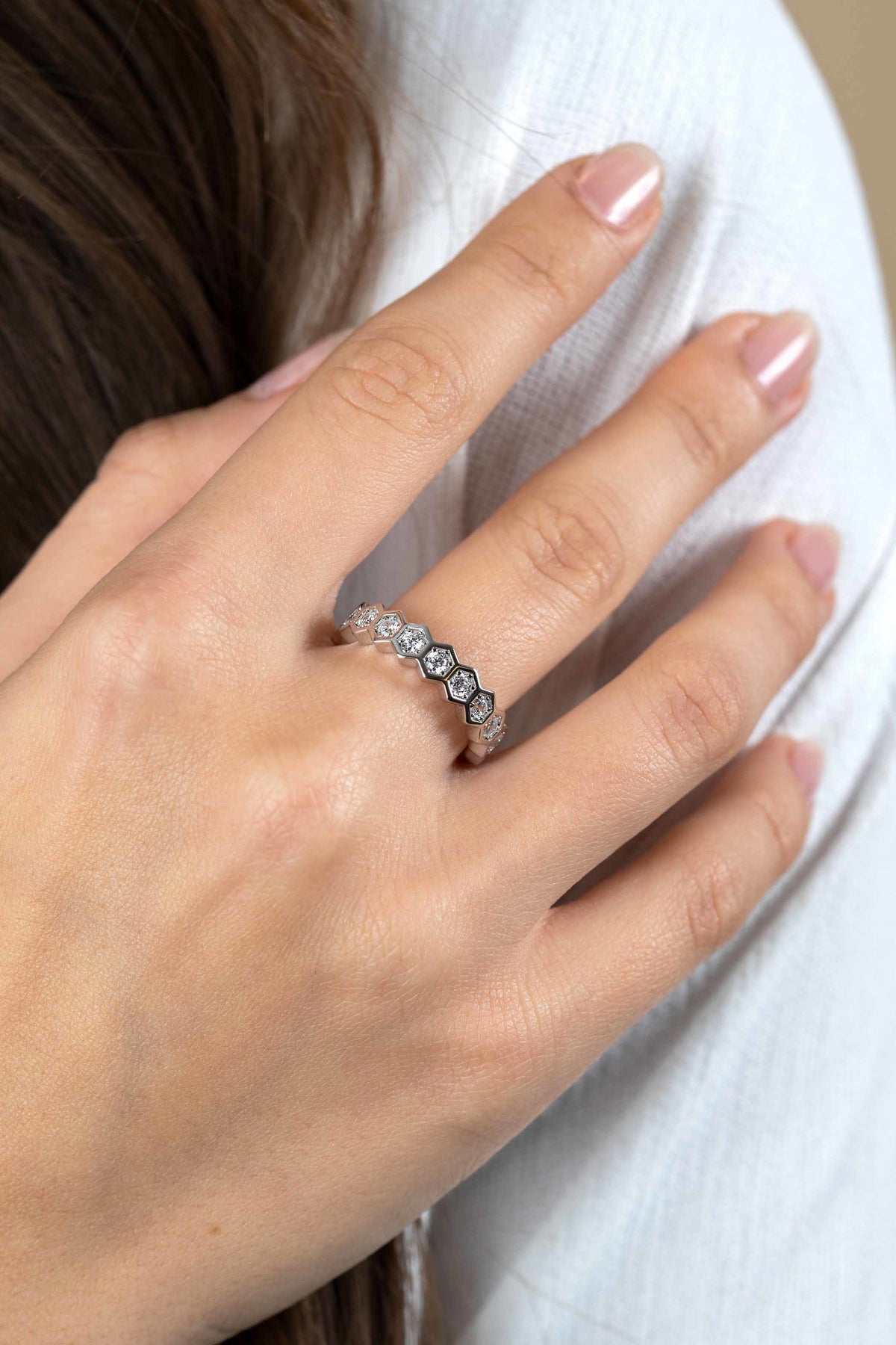 ZINZI Zilveren Ring met Witte Zirkonia ZIR2543