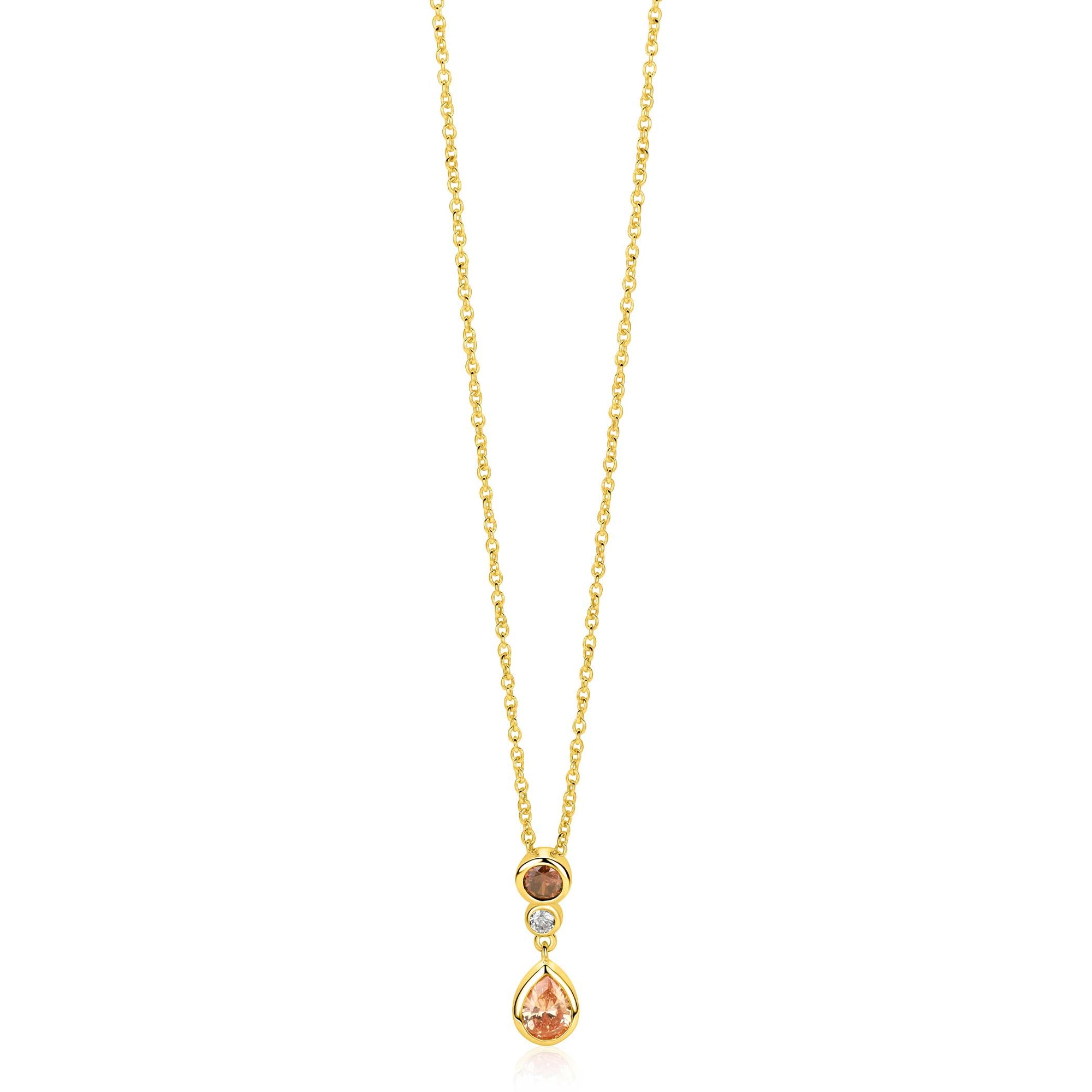 ZINZI Verguld Zilveren Ketting ZIC2900 - ZIC2900