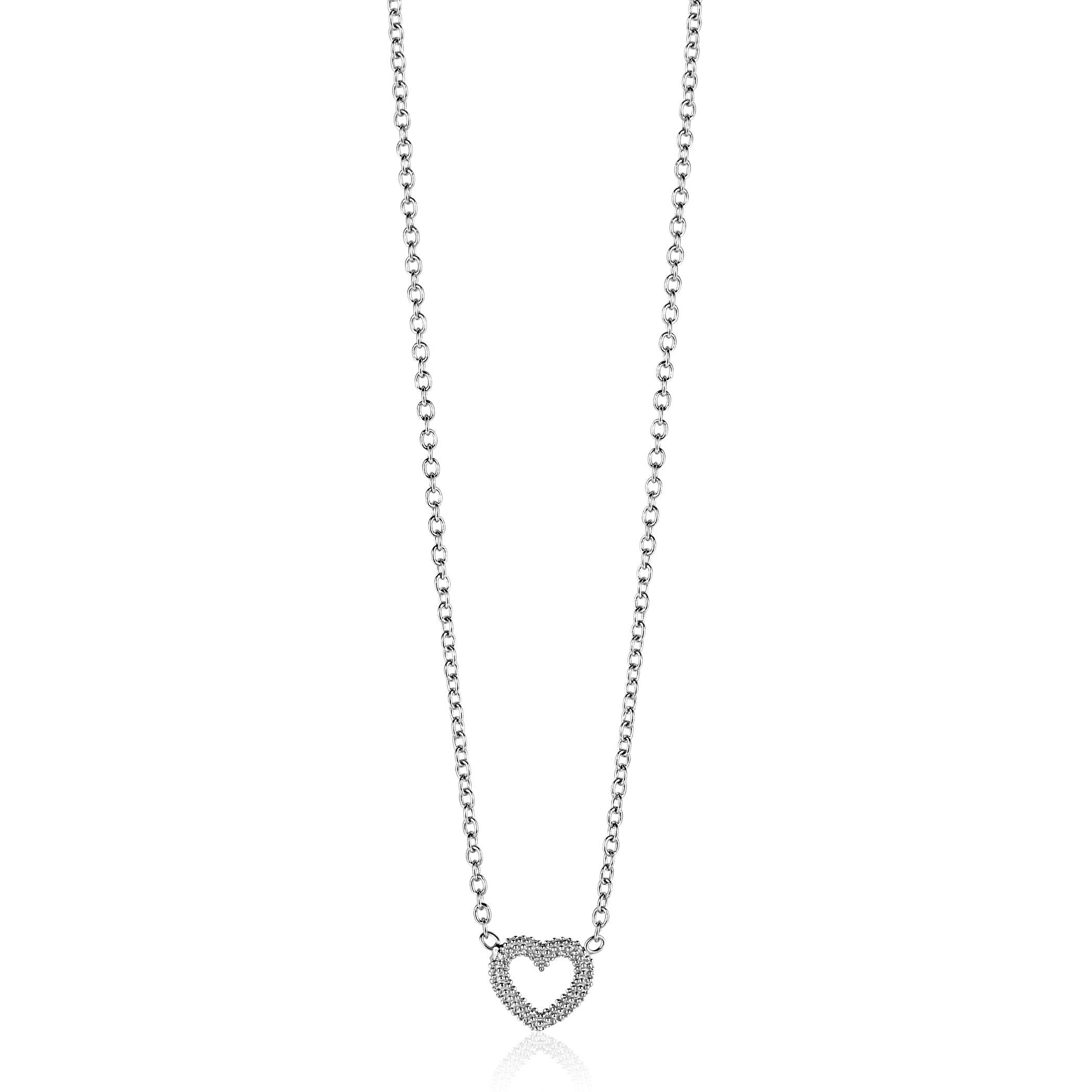 ZINZI Zilveren Ketting 42-45 cm - ZIC2703