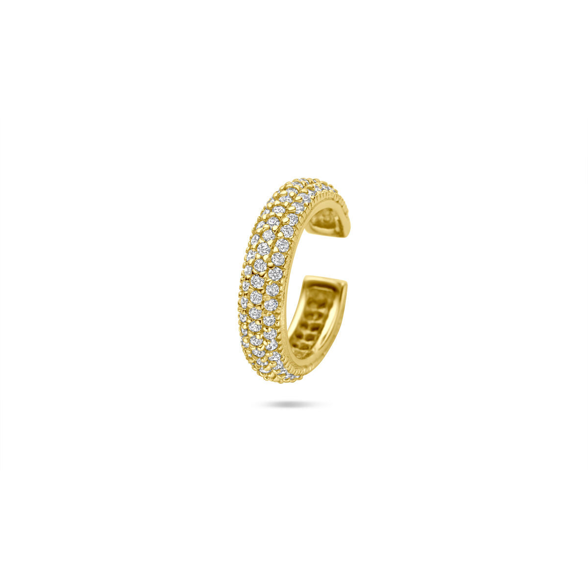 Zilveren vergulde geel ear cuff zirkonia 15,5 mm 1 micron - 2104083