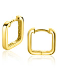 Zinzi Gold 14 krt gouden vierkante oorringen met luxe klapsluiting 12mm x 1,7mm vierkante buis ZGO323