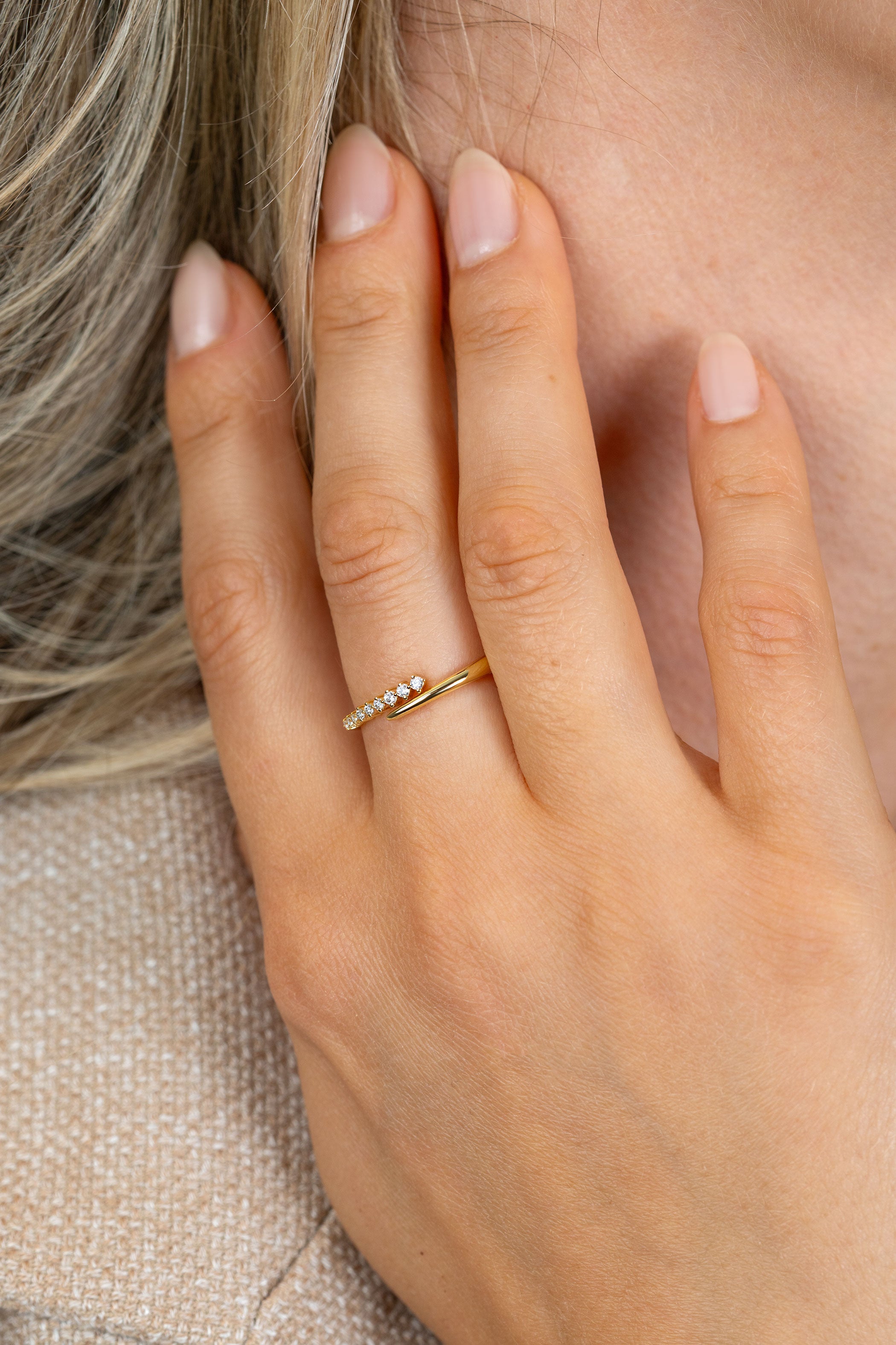 ZINZI Verguld Zilveren Ring met Witte Zirkonia ZIR2818
