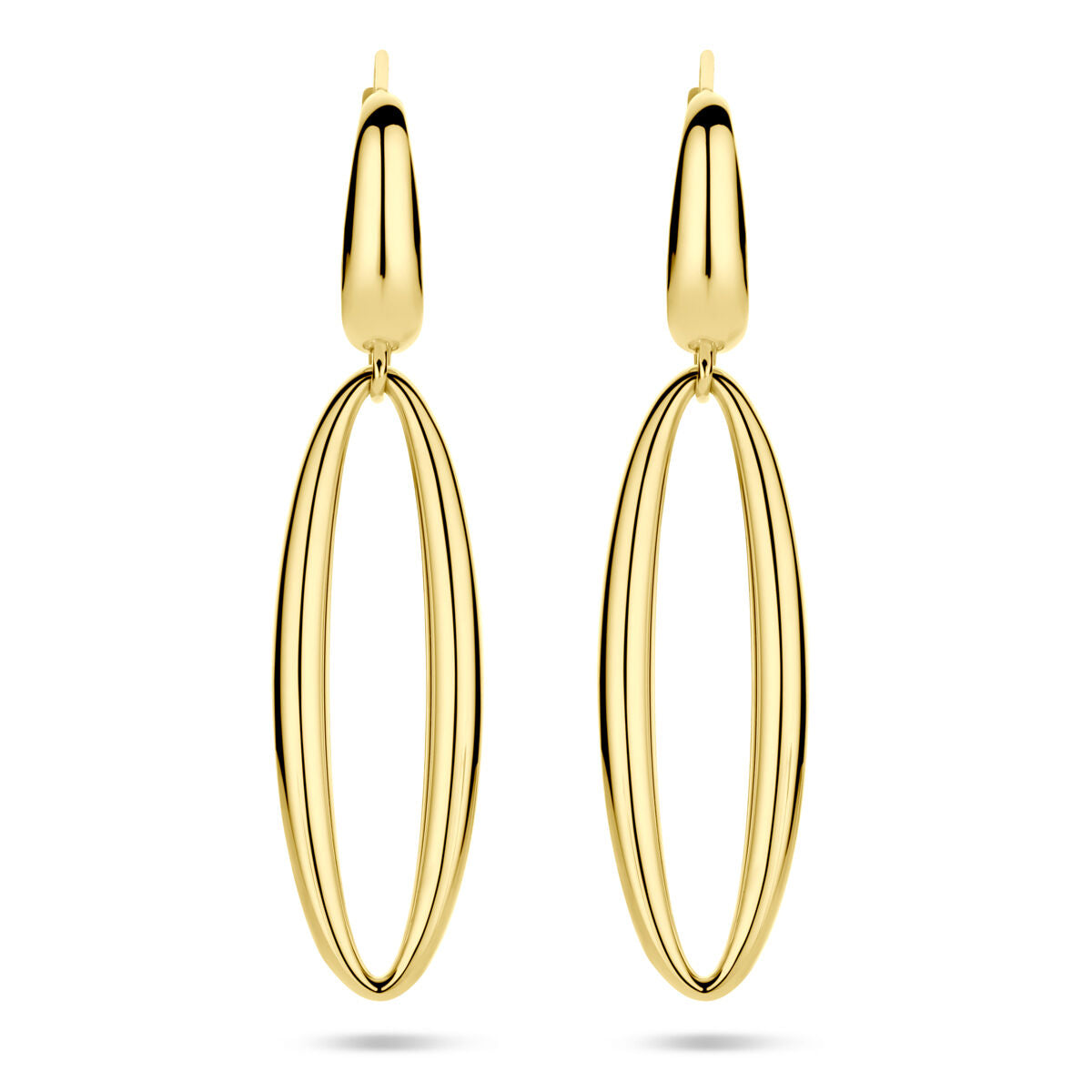 14K geelgouden oorhangers schakel 42 mm - 4034462 - PansiteNederland.nl