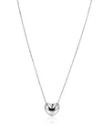 ZINZI zilveren ketting met luxe groot hart (15mm) 40-45 cm ZIC2672