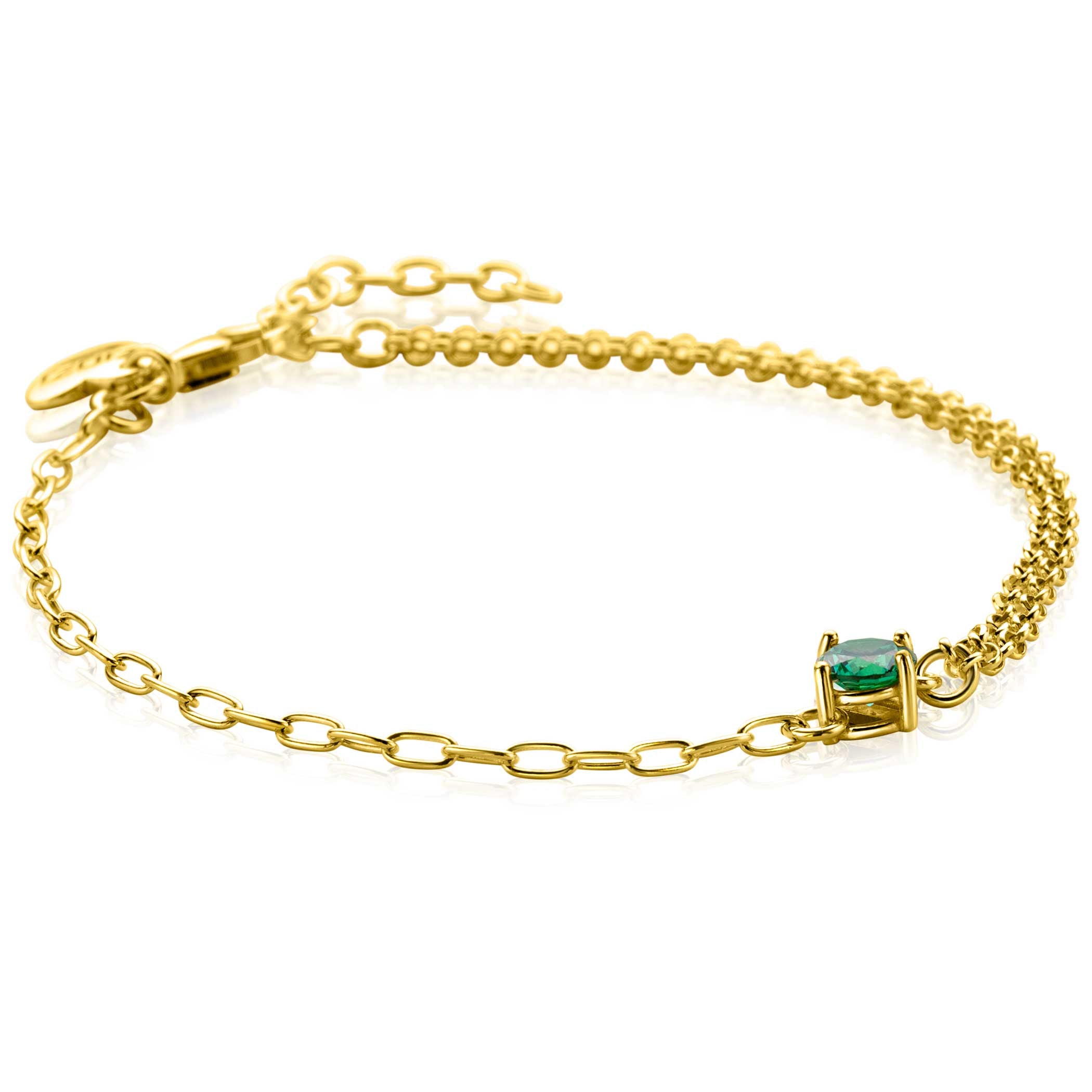 ZINZI Verguld Zilveren Armband 17-19 cm - ZIA2660G