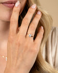 ZINZI Gold 14 krt gouden ring bezet met een rechthoekige witte zirkonia in vierpootzetting ZGR509 - PansiteNederland.nl