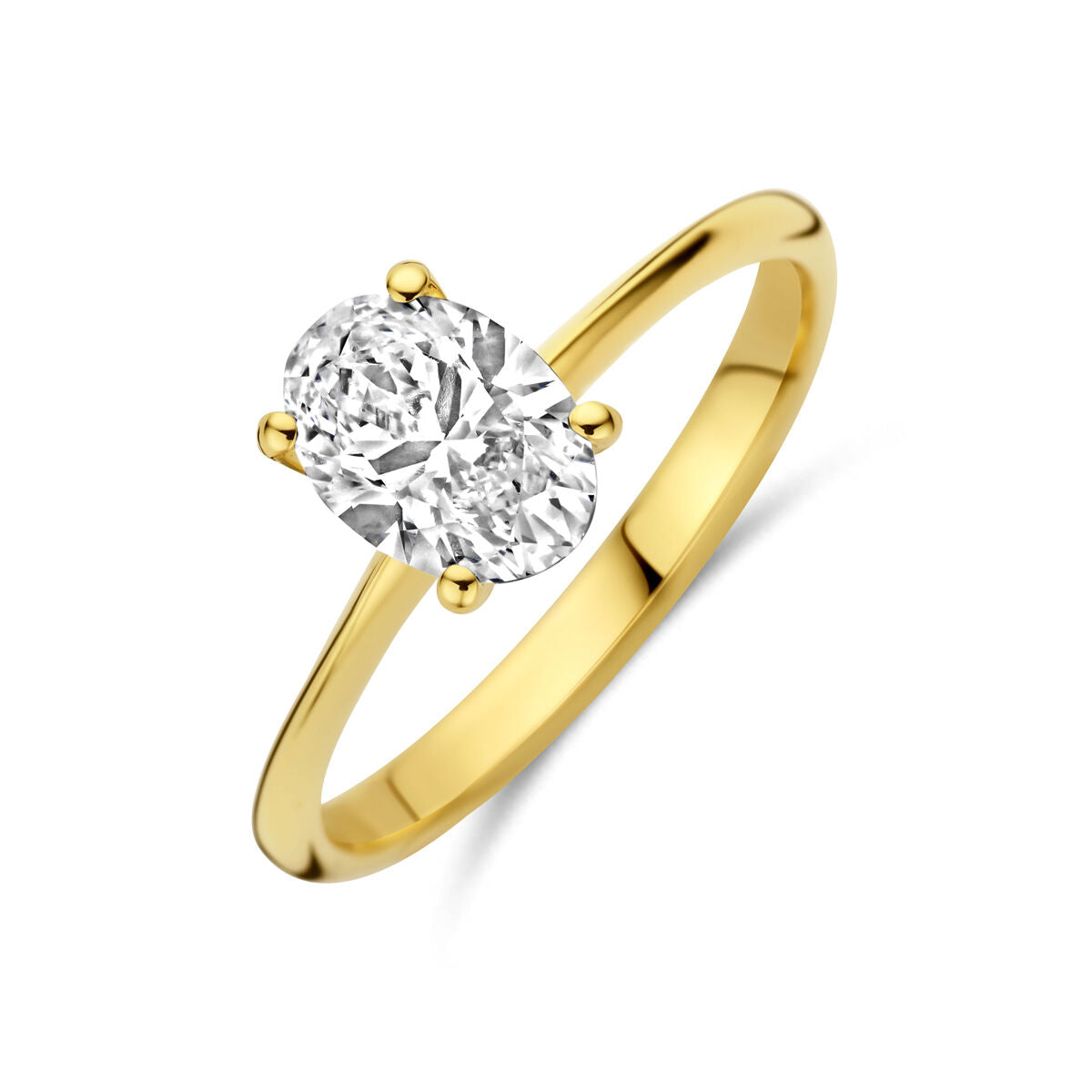 Fantasy Collection Ring lab grown diamant 1.00ct f vs 14K geelgoud