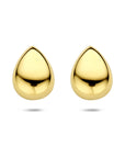 Zilveren vergulde oorknoppen druppel 16 mm 1 micron - 2104139
