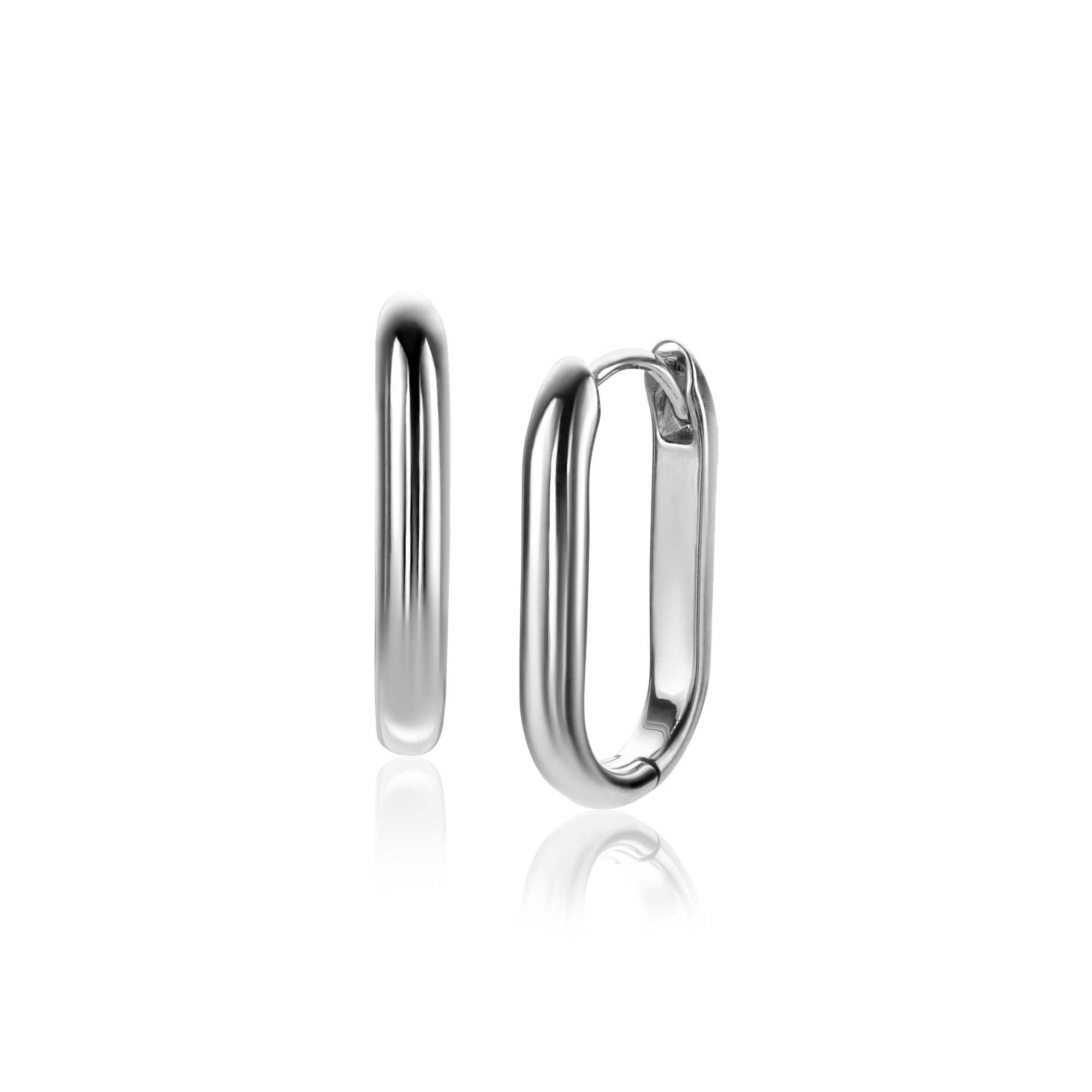 Zinzi zilveren oorringen in ovale vorm met ronde buis 3mm breed 20mm – ZIO2605 - PansiteNederland.nl