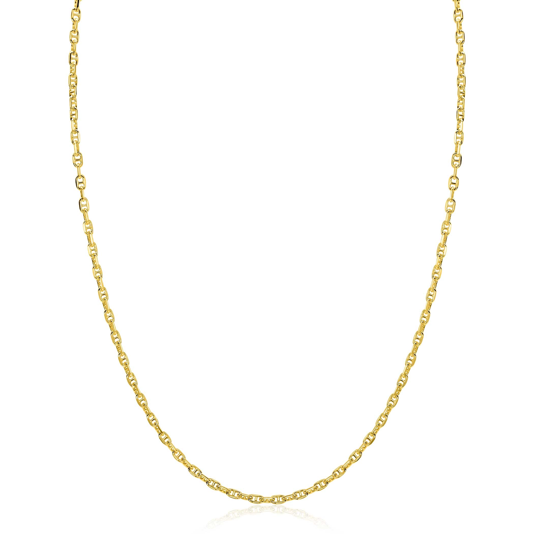 ZINZI Verguld Zilveren Ketting - ZIC2841G
