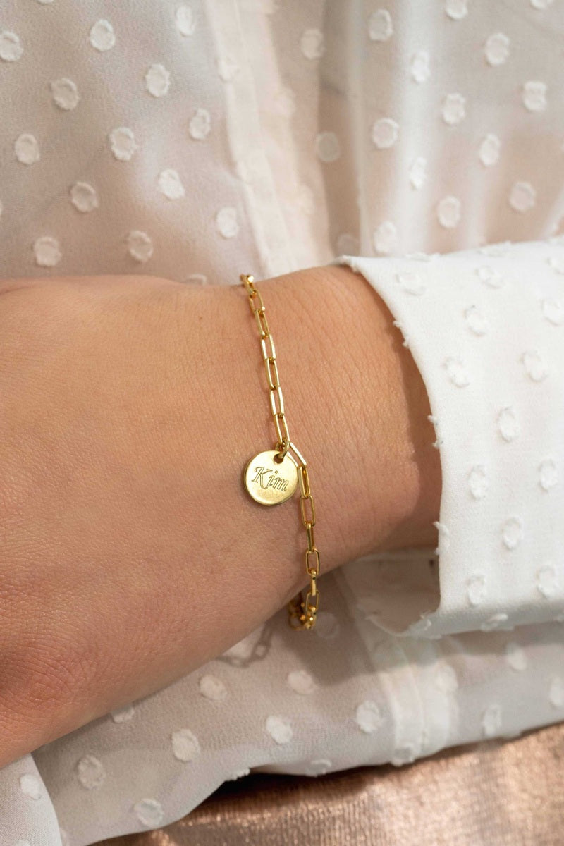 ZINZI Verguld Zilveren Armband 17-20 cm - ZIA2166G